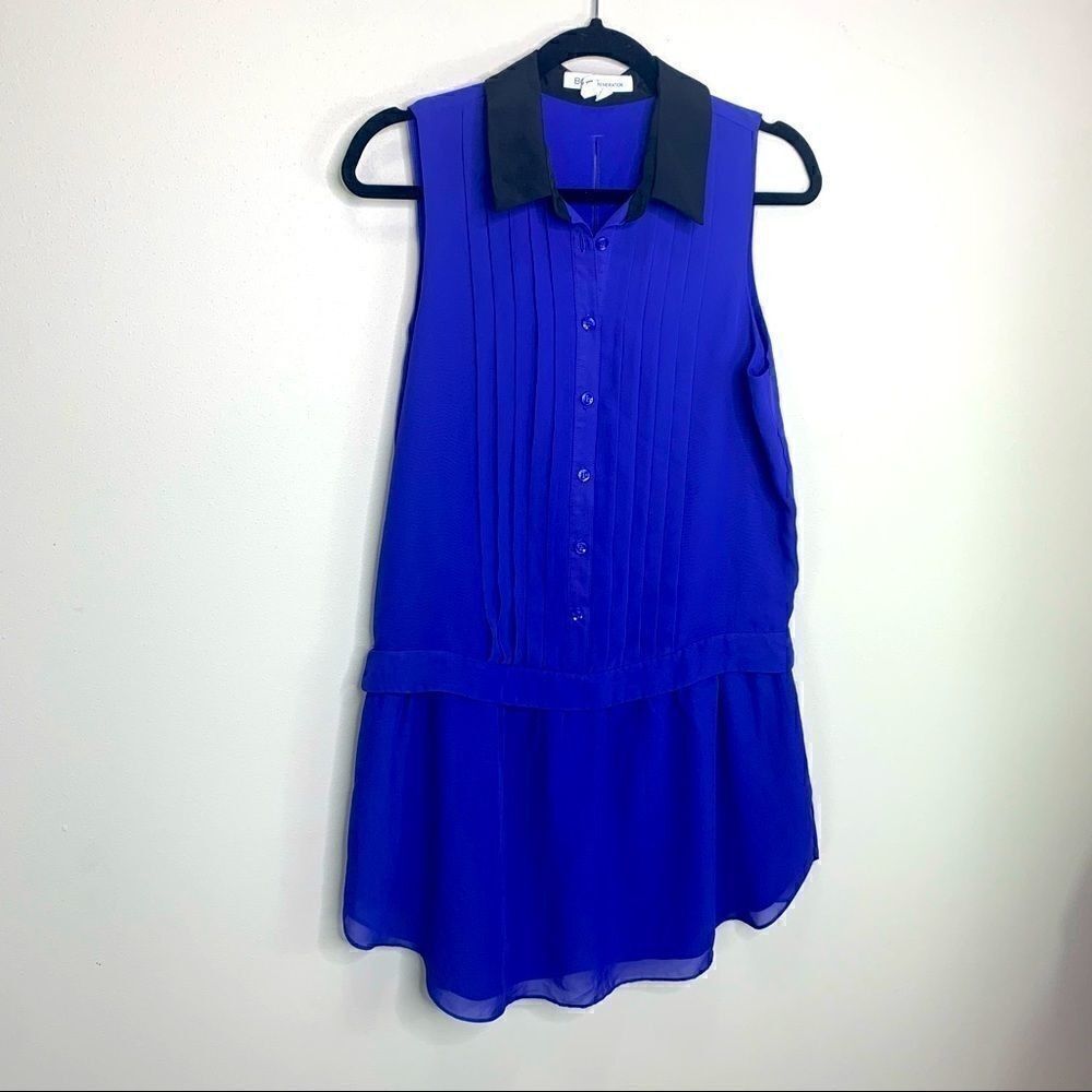 BCBGeneration cobalt blue back collar dress B1